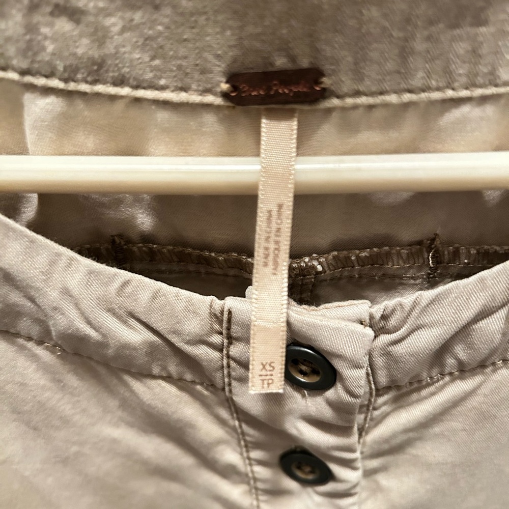 Free People khaki dress xs with pockets